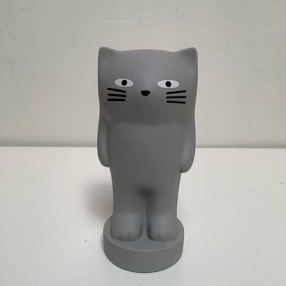 Kam Kam Cat Coin Bank Stands 7/5 Inches Tall in Cool Cat Gray Save With … - Picture 4 of 6